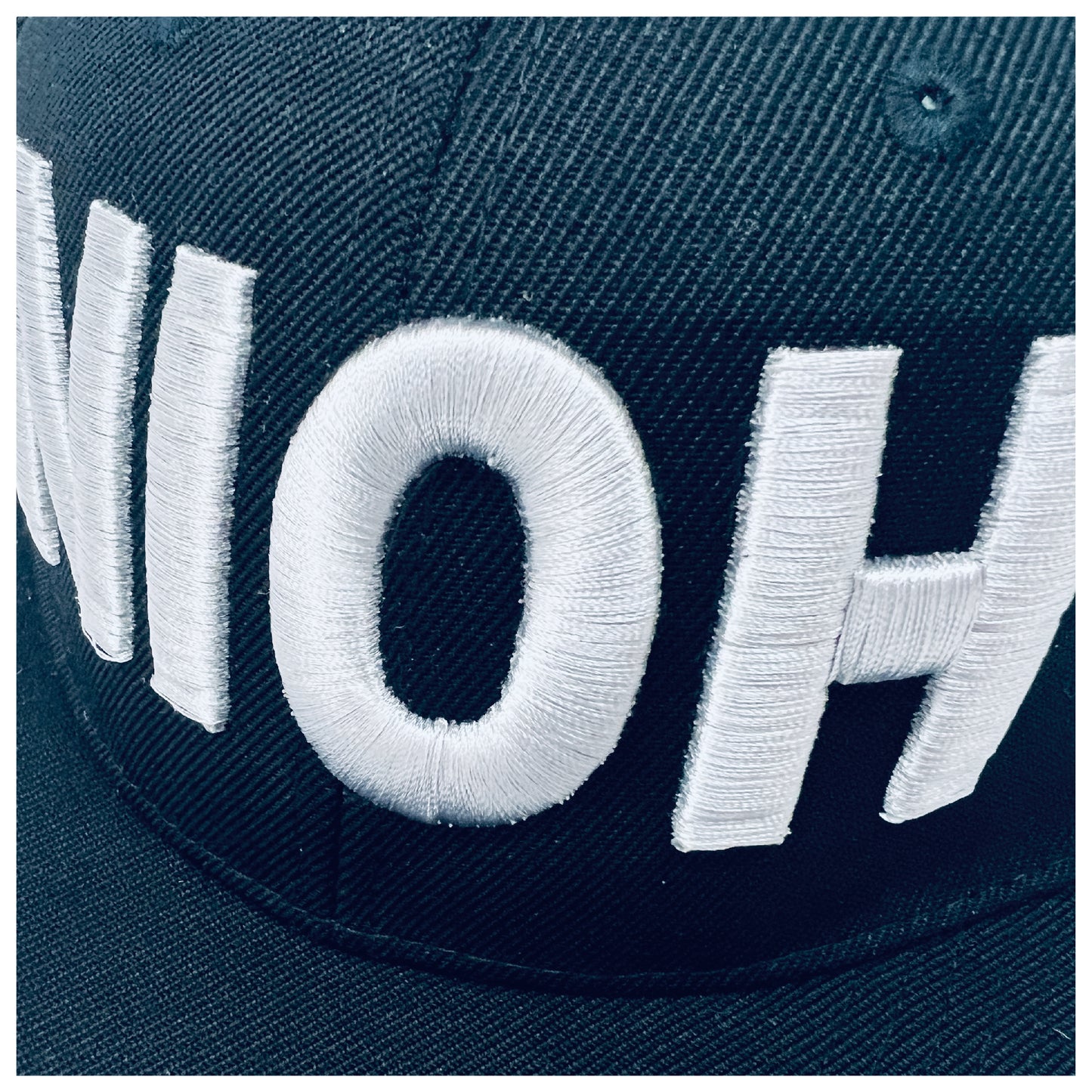 niohsportsLIGHT series フリーサイズツイルフラットバイザーキャップ / ブラック