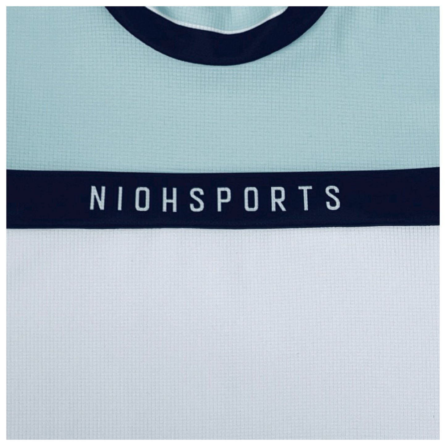 レディース パーシャルカラーモックネックシャツ / アイスグリーン