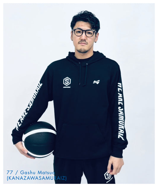 NIOHSPORTS×KANAZAWASAMURAIZ サムライズ ライトパーカー （ブラック）