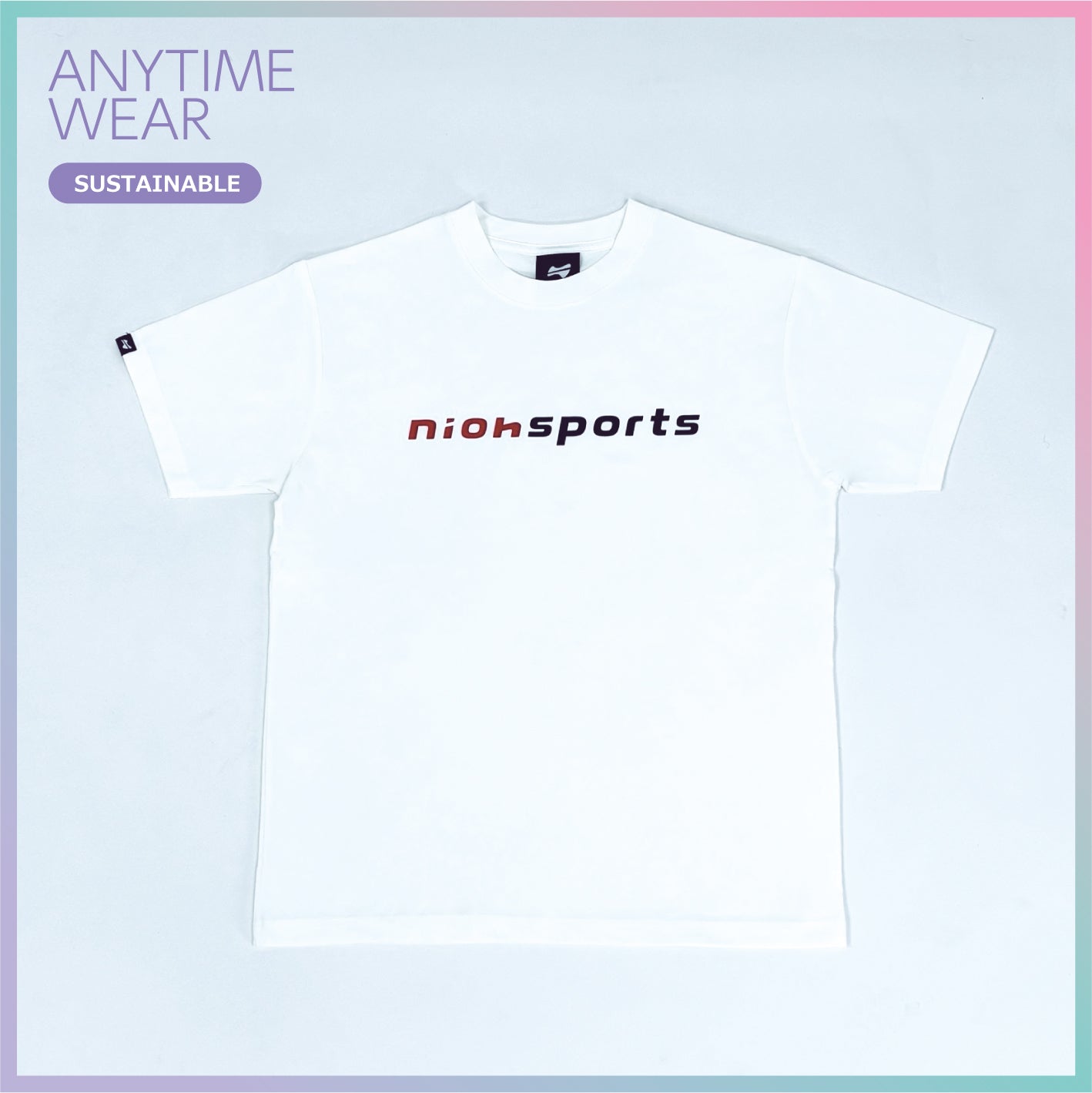 コットンライク ロゴドライＴシャツ　/　ホワイト