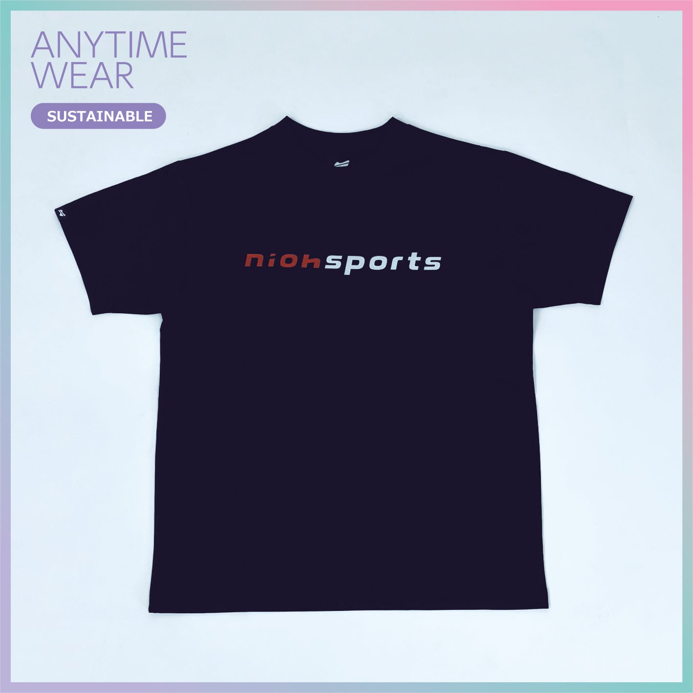 コットンライク ロゴドライＴシャツ　/　ブラック