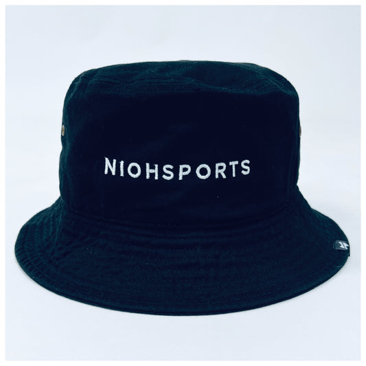 【2024秋冬新作】niohsportsLIGHT NEWHATTAN（ニューハッタン）製バケットハット / ブラック