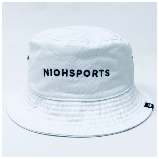 【2024秋冬新作】niohsportsLIGHT NEWHATTAN（ニューハッタン）製バケットハット / ホワイト