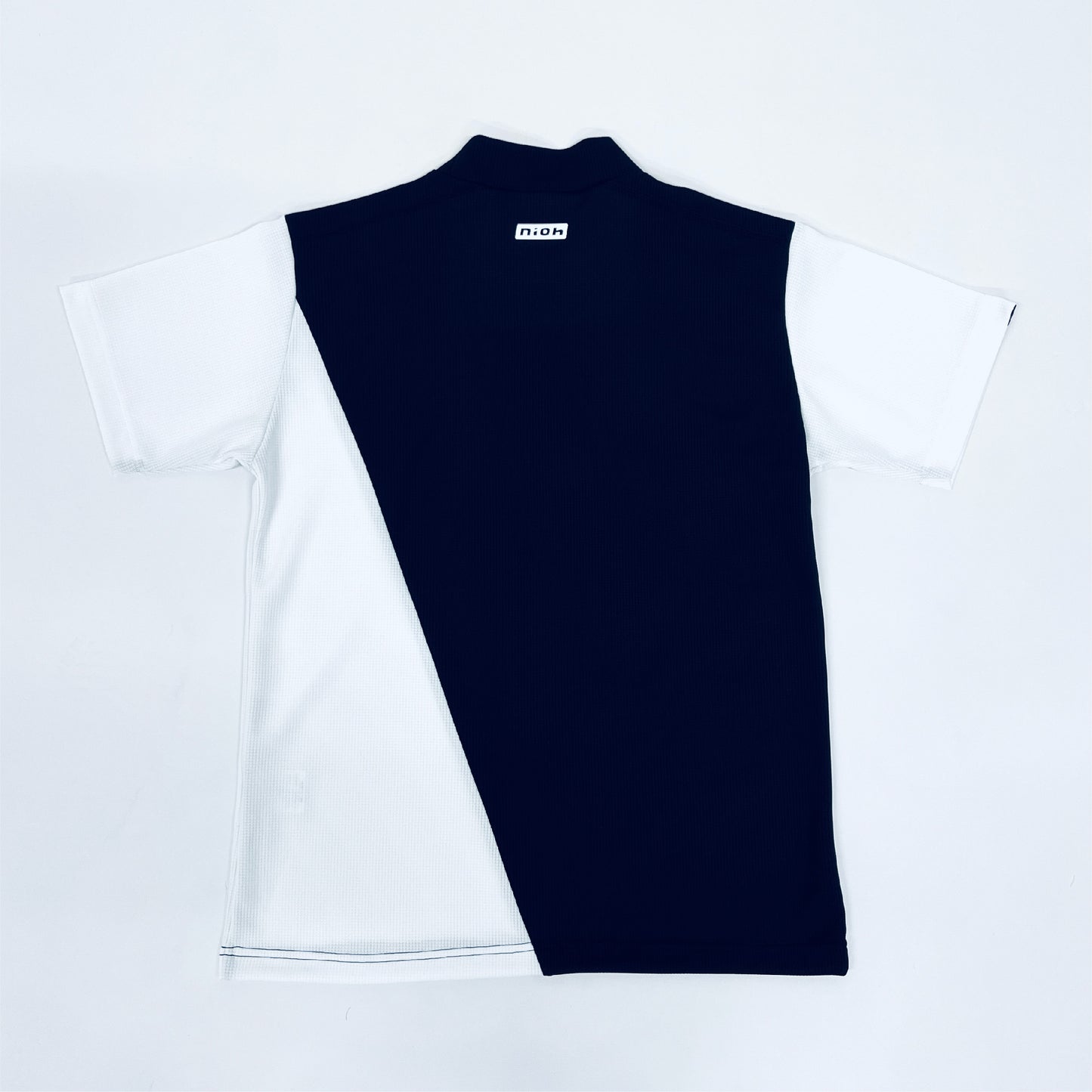 【2023年6月新発売】メンズ ショールスタイルモックネックシャツ　/　ブラック