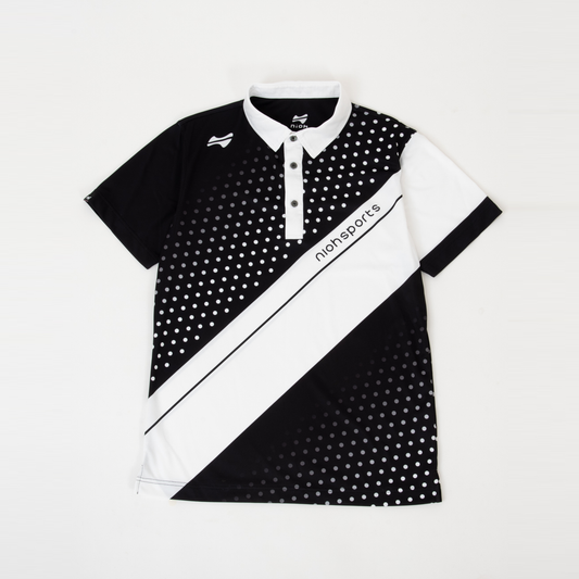 【お求めやすい価格になりました】クロスドットゴルフ半袖ポロシャツ-ブラック
