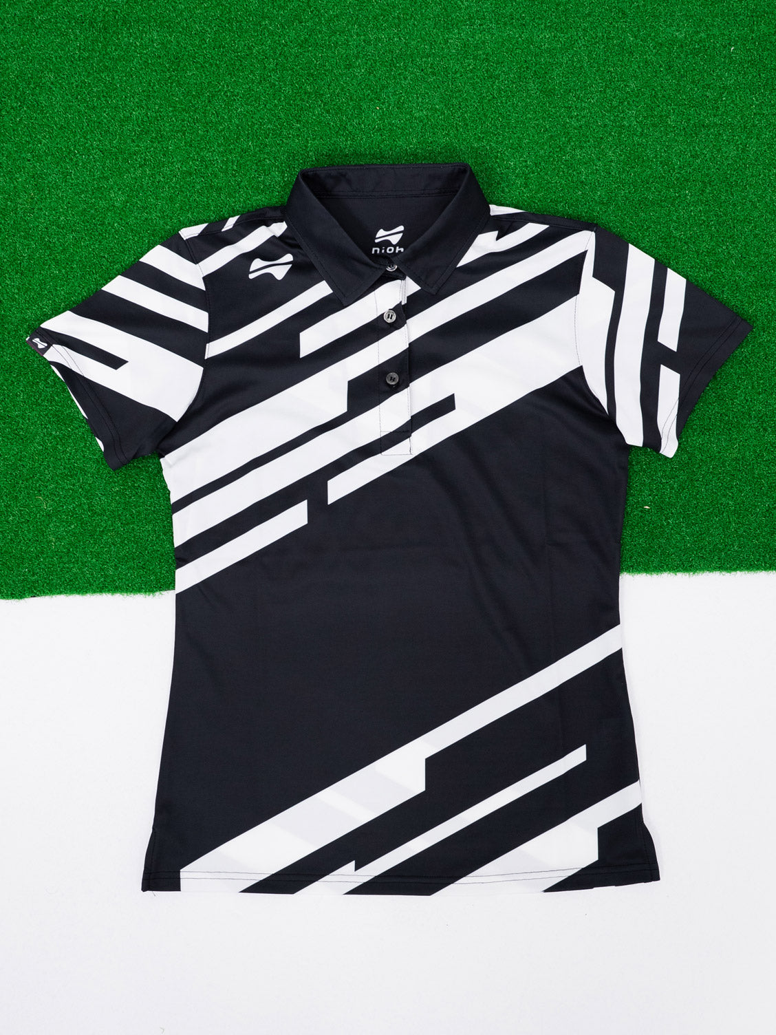 【お求めやすい価格になりました】レディーススラッシュゴルフ半袖ポロシャツ-ブラック