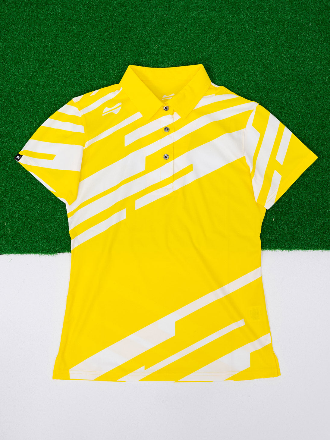 【お求めやすい価格になりました】レディーススラッシュゴルフ半袖ポロシャツ-イエロー